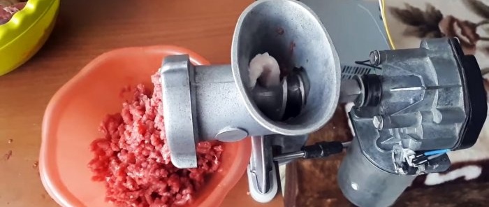 How to make a regular meat grinder electric