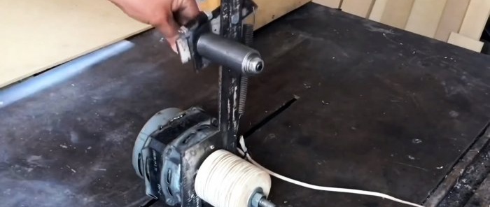 How to make a belt sander based on a washing machine motor