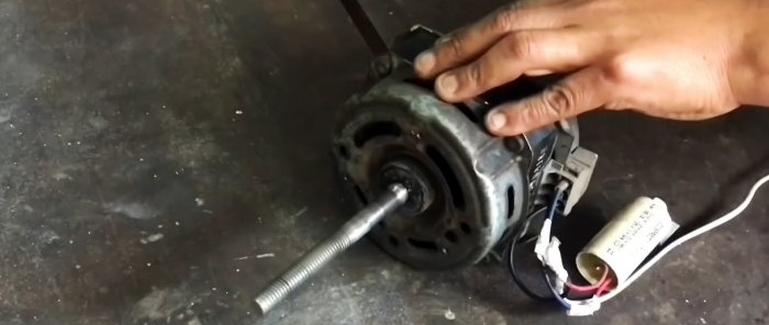 Ako vyrobiť pásovú brúsku založenú na motore práčky