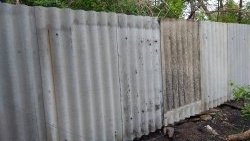 How to build a fence from old slate