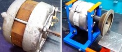 Cómo hacer una rectificadora a partir de un viejo motor extractor