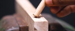 How to install a dowel “tightly”