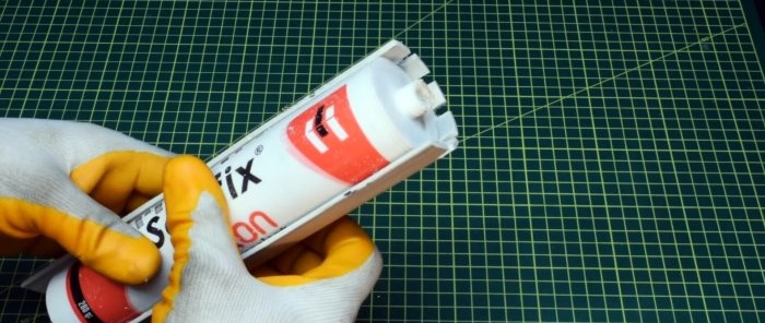 How to make a sealant gun for a screwdriver from a PVC pipe