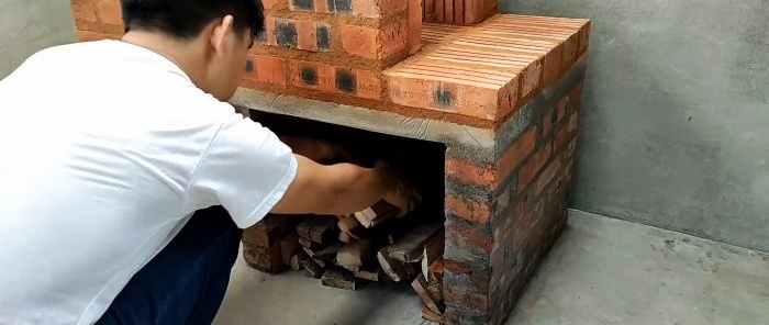 Grelhador de forno de tijolos Como fazer você mesmo facilmente
