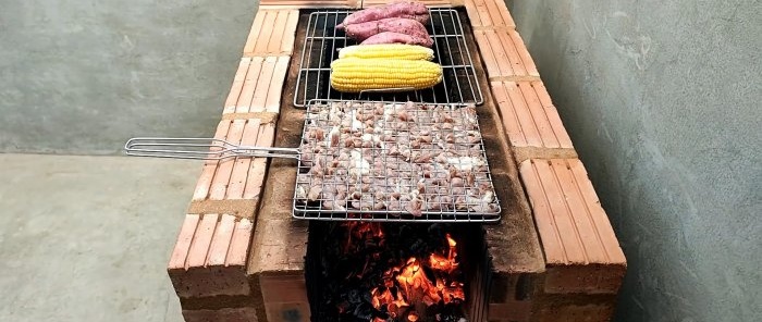 Brick oven-grill How to easily make it yourself