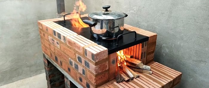Brick oven-grill How to easily make it yourself