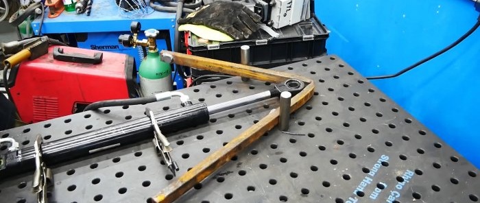 How to make a powerful hydraulic drive from a starter and an oil pump from a tractor