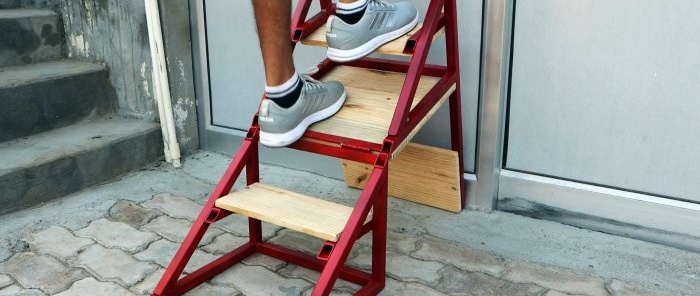 Cadira d'escala de taller de bricolatge