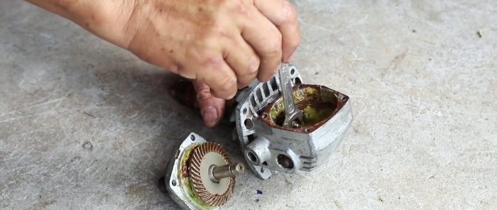 Cum să asamblați un angrenaj conic pentru un burghiu dintr-o polizor spart