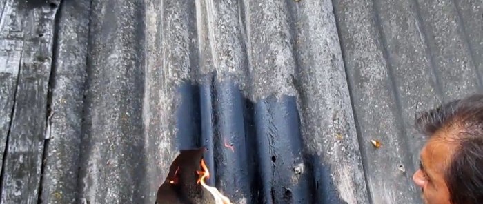كيفية إصلاح الثقوب الموجودة في السقف الإردوازي بشكل موثوق وبدون تكلفة تقريبًا بيديك