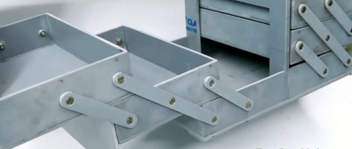 كيفية صنع صندوق أدوات قابل للطي من الأنابيب البلاستيكية