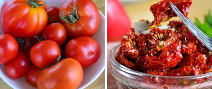 Čo robiť s množstvom paradajok Pripravte si sušené paradajky
