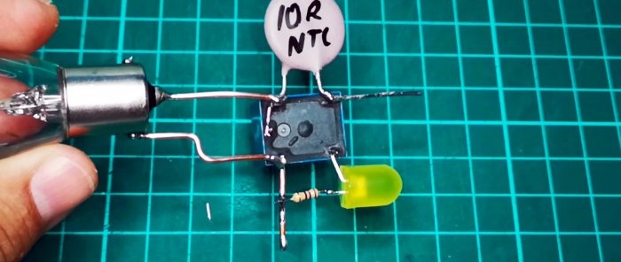 Um diagrama interessante de um soft starter simples usando um relé sem transistores ou microcircuitos