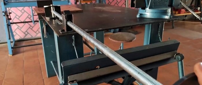 How to make a long clamp with a lifting chute for quick work