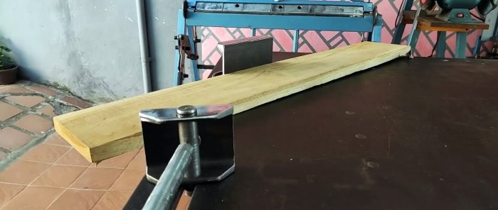How to make a long clamp with a lifting chute for quick work