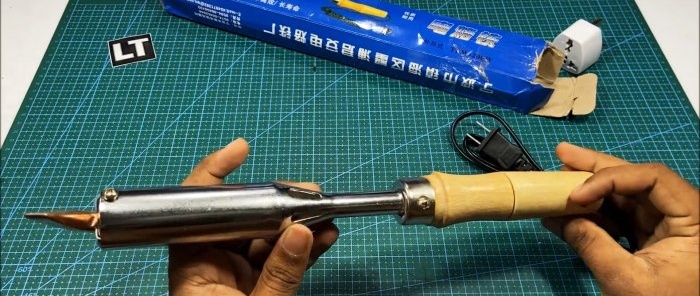 Ako vyrobiť teplovzdušnú pištoľ na spájkovanie z bežnej spájkovačky