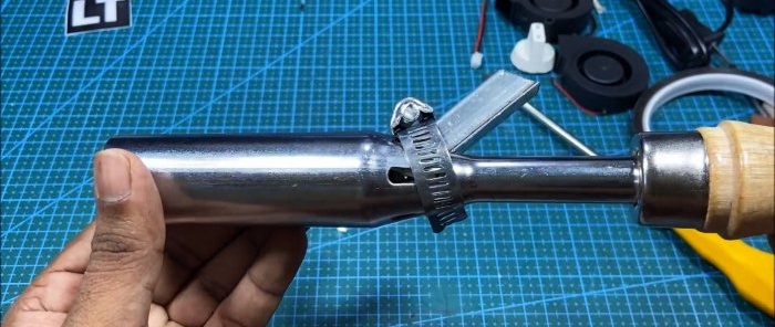 Como fazer uma pistola de ar quente para soldar com um ferro de solda comum