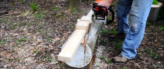Den enkleste guiden for å kutte tømmerstokker i brett med en motorsag med egne hender