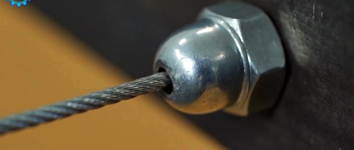 4 idee per fissare i cavi d'acciaio