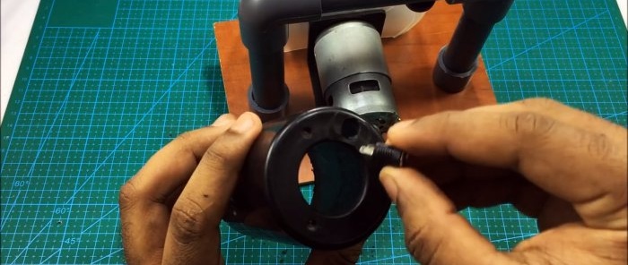 Sierra circular manual de bricolaje para madera hecha de tubos de PVC