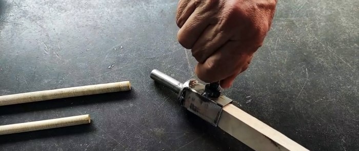 Cómo hacer palos redondos con un sencillo equipo de bricolaje