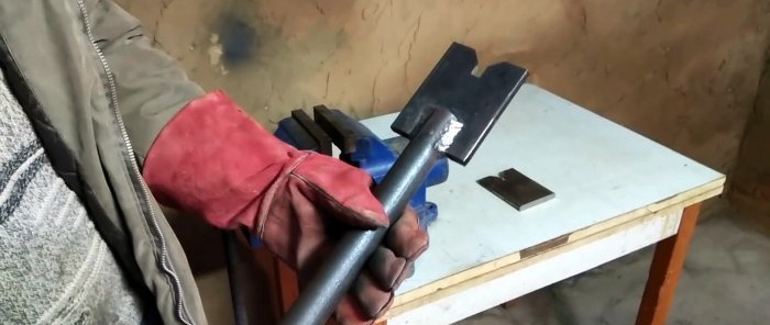 Hvordan lage en uvanlig saks for å kutte stålfirkanter