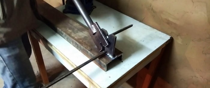 Cách làm chiếc kéo khác thường để cắt thép vuông