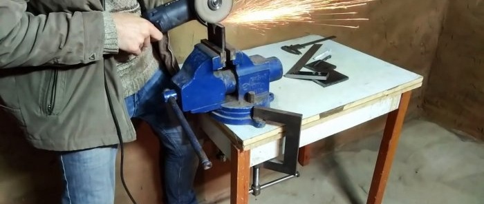 Hogyan készítsünk szokatlan ollót acél négyzetek vágásához