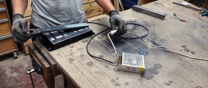 How to make an electromagnetic vice from a microwave for instant fixation