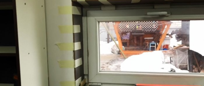 Hur man gör fönster- eller dörrslutningar av överblivet laminat och sparar mycket pengar