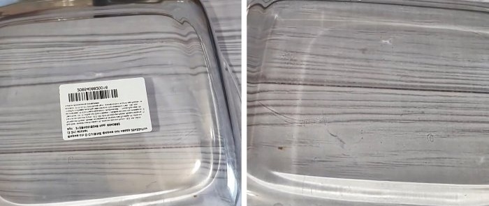 The fastest way to remove stickers from dishes