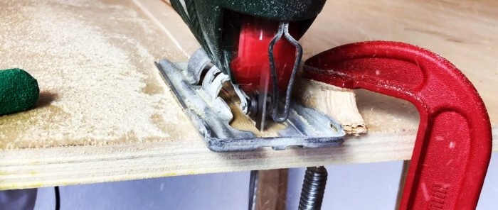How to easily modify a jigsaw and cut without chipping
