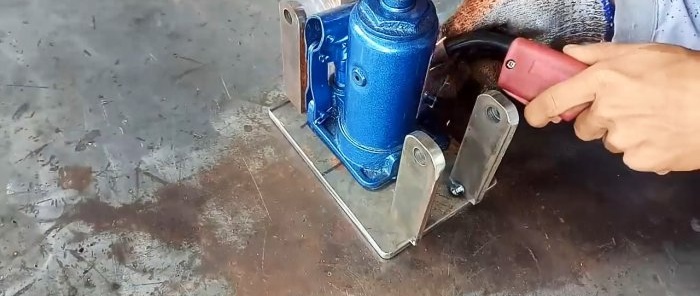 Lampiran buatan sendiri untuk menggandakan ketinggian angkat bicu hidraulik