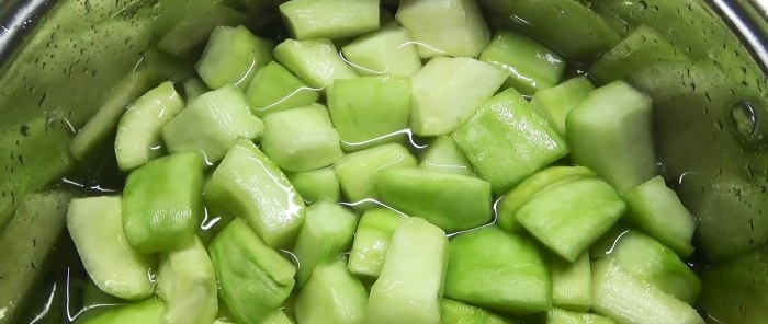 Var man lägger zucchini Gör dem till kanderade frukter med valfri smak