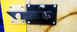 How to make a latch on a door with a secret lock
