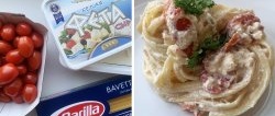 Pasta recipe na may Feta cheese - kahit isang bata ay maaaring maghanda nito