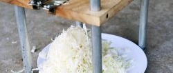 How to make a device for chopping large quantities of cabbage