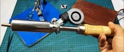 How to make a hot air gun for soldering from a regular soldering iron