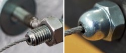 4 ideas for fastening steel cables