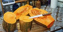 Dalawang masasarap na dessert na ginawa mula sa isang kalabasa: marmalade at minatamis na prutas