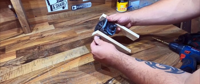 Hoe maak je een draaihulpstuk voor een boormachine van een haakse slijpmachine