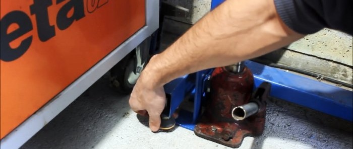 איך להכין מתאם ג'ק להרמת משאות כבדים עם אחיזה נמוכה