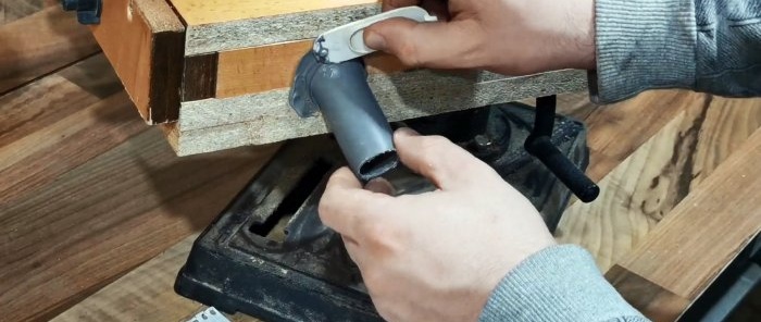 Doe-het-zelf slijp-vandikte-opzetstuk voor een boormachine