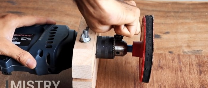 Hoe je een eenvoudige slijpmachine maakt op basis van een boormachine