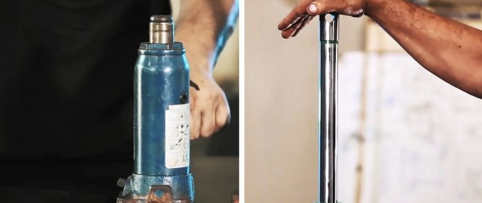 How to greatly increase the stroke length of a bottle jack
