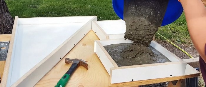 Hvordan lage en form og produsere storformat betongfliser raskt og effektivt