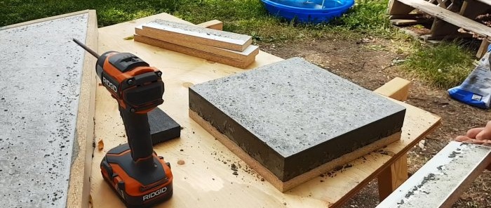 Kā ātri un efektīvi izgatavot veidni un izgatavot lielformāta betona flīzes
