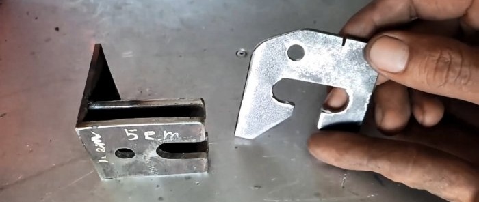 Kā izgatavot pašbloķējošu durvju aizbīdni no metāla loksnes