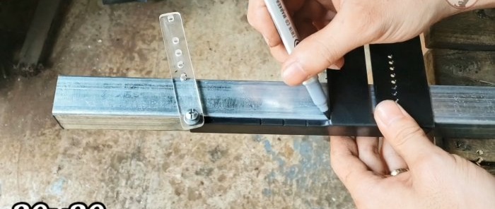 Cómo hacer una herramienta para marcar curvas suaves de tubos perfilados.