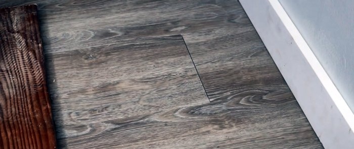 How to remove gaps on laminate flooring without dismantling